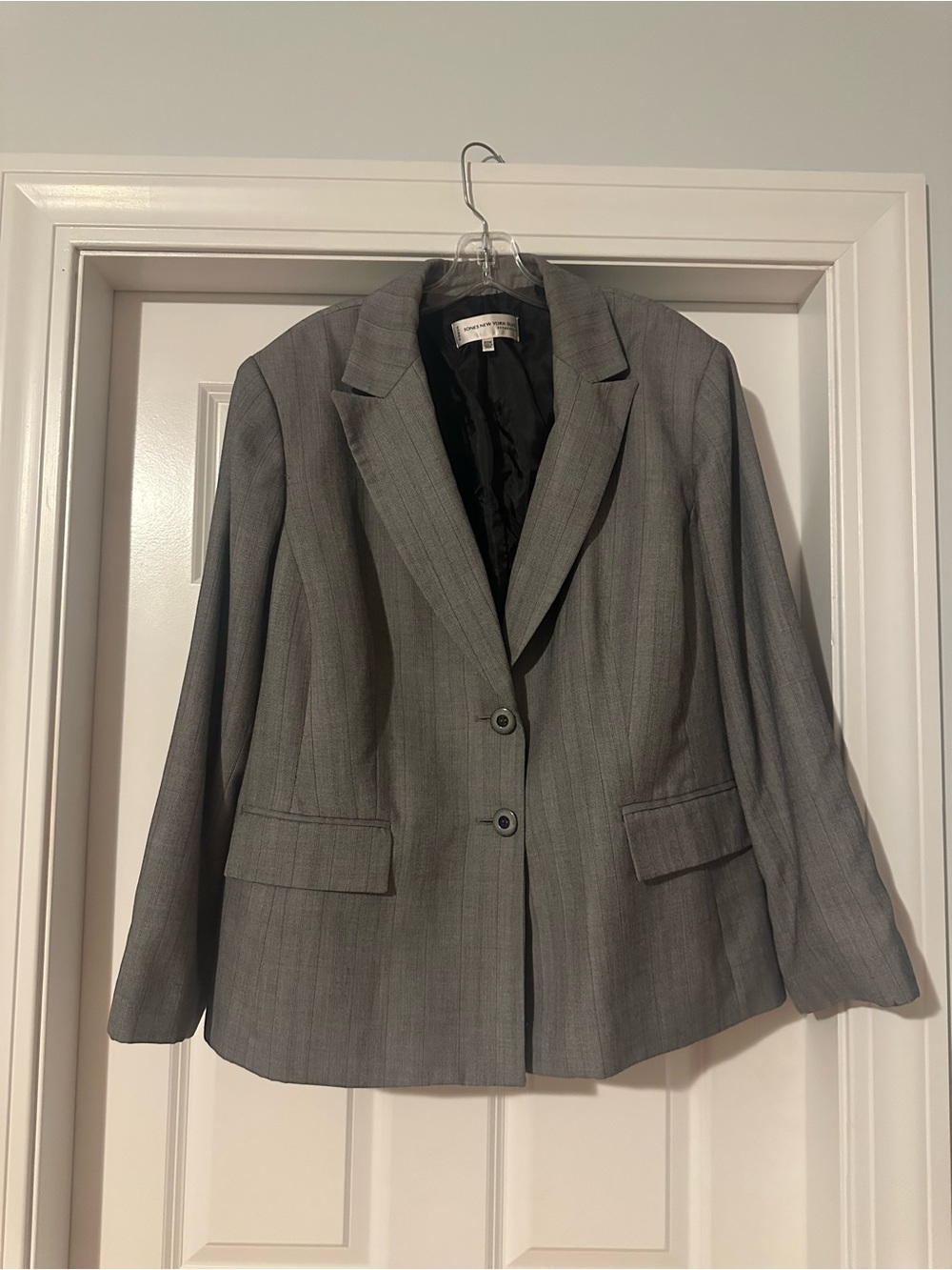 Jones New York Gray Pinstripe Suit Blazer, Size 20W